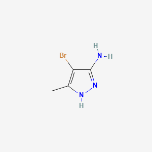 Chemical structure of 3-Amino-4-bromo-5-methylpyrazole