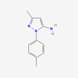Chemical structure of 5-Amino-3-methyl-1-p-tolylpyrazole