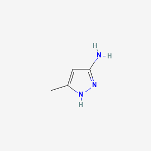Chemical structure of 3-Amino-5-methylpyrazole