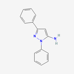 Chemical structure of 5-Amino-1,3-diphenylpyrazole
