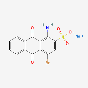 Chemical structure of 1-Amino-4-bromoanthraquinone-2-sulfonic Acid Sodium Salt