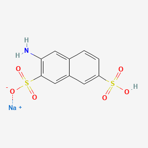 Chemical structure of 3-Amino-2,7-naphthalenedisulfonic Acid Monosodium Salt