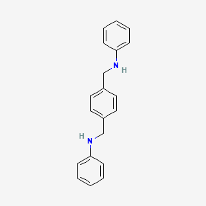Chemical structure of α,α'-Dianilino-p-xylene