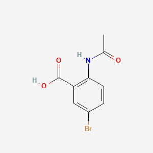 Chemical structure of 2-Acetamido-5-bromobenzoic Acid