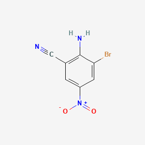 Chemical structure of 2-Amino-3-bromo-5-nitrobenzonitrile