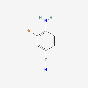 Chemical structure of 4-Amino-3-bromobenzonitrile