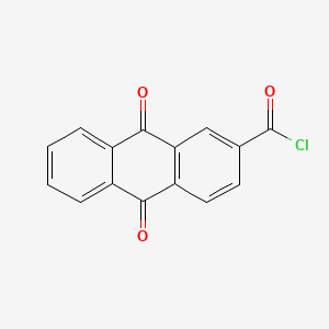 Chemical structure of Anthraquinone-2-carbonyl Chloride