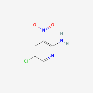 Chemical structure of 2-Amino-5-chloro-3-nitropyridine
