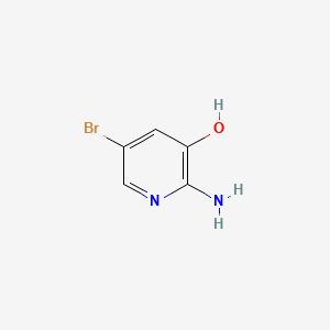 Chemical structure of 2-Amino-5-bromo-3-hydroxypyridine