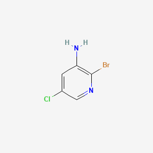 Chemical structure of 3-Amino-2-bromo-5-chloropyridine