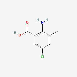 Chemical structure of 2-Amino-5-chloro-3-methylbenzoic Acid