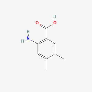Chemical structure of 2-Amino-4,5-dimethylbenzoic Acid