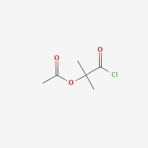 Chemical structure of 2-Acetoxyisobutyryl Chloride