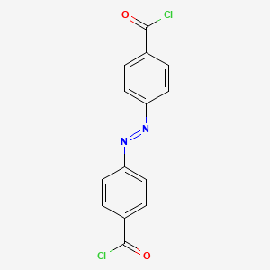 Chemical structure of Azobenzene-4,4'-dicarbonyl Dichloride