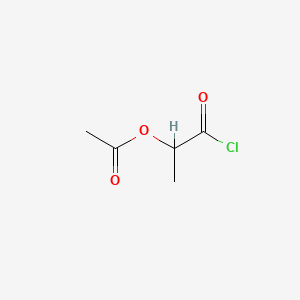 Chemical structure of 2-Acetoxypropionyl Chloride