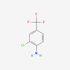Chemical structure of 4-Amino-3-chlorobenzotrifluoride