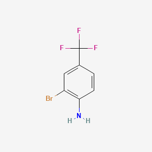 Chemical structure of 4-Amino-3-bromobenzotrifluoride