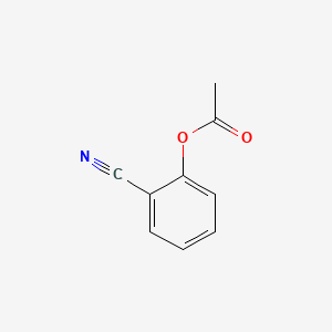 Chemical structure of 2-Acetoxybenzonitrile