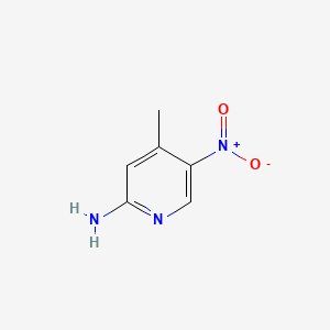 Chemical structure of 2-Amino-4-methyl-5-nitropyridine