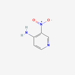 Chemical structure of 4-Amino-3-nitropyridine