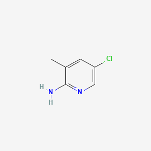 Chemical structure of 2-Amino-5-chloro-3-methylpyridine