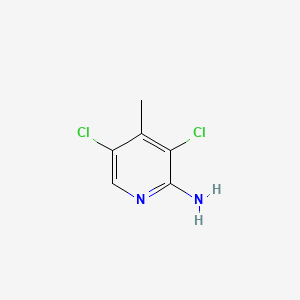 Chemical structure of 3,5-Dichloro-4-methylpyridin-2-amine