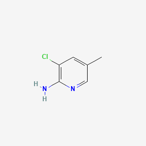 Chemical structure of 2-Amino-3-chloro-5-methylpyridine
