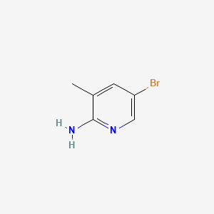 Chemical structure of 2-Amino-5-bromo-3-methylpyridine