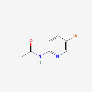 Chemical structure of 2-Acetamido-5-bromopyridine