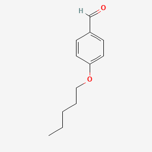 Chemical structure of 4-Amyloxybenzaldehyde