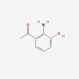 Chemical structure of 2'-Amino-3'-hydroxyacetophenone
