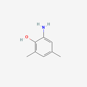 Chemical structure of 6-Amino-2,4-xylenol
