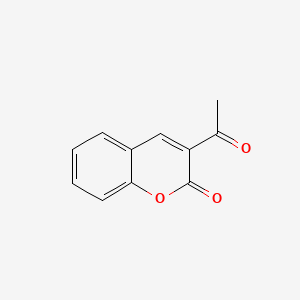 Chemical structure of 3-Acetylcoumarin