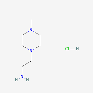 Chemical structure of 1-(2-Aminoethyl)-4-methylpiperazine Hydrochloride