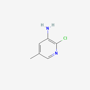 Chemical structure of 2-Chloro-5-methylpyridin-3-amine