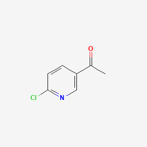 Chemical structure of 5-Acetyl-2-chloropyridine