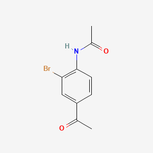 Chemical structure of 4'-Acetamido-3'-bromoacetophenone