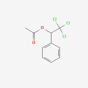Chemical structure of α-(Trichloromethyl)benzyl Acetate