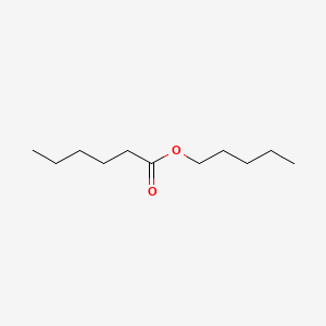 Chemical structure of Amyl Hexanoate