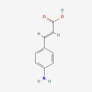 Chemical structure of 4-Aminocinnamic Acid