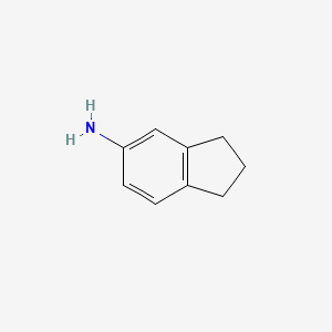 Chemical structure of 5-Aminoindan