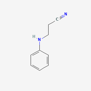Chemical structure of 3-Anilinopropionitrile