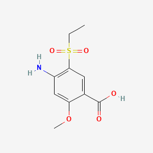 Chemical structure of 4-Amino-5-(ethylsulfonyl)-2-methoxybenzoic Acid