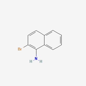Chemical structure of 1-Amino-2-bromonaphthalene