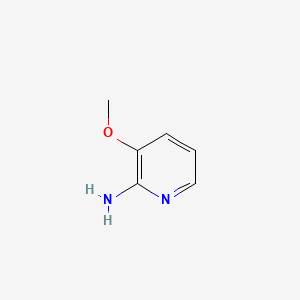 Chemical structure of 2-Amino-3-methoxypyridine
