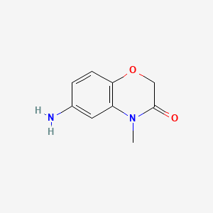 Chemical structure of 6-Amino-4-methyl-2H-1,4-benzoxazin-3(4H)-one