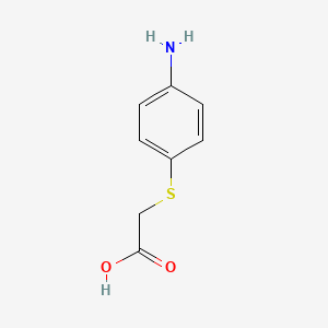 Chemical structure of (4-Aminophenylthio)acetic acid