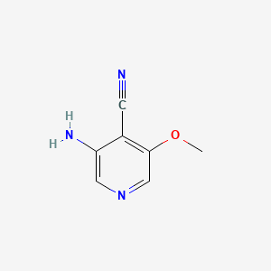 Chemical structure of 3-Amino-5-methoxyisonicotinonitrile