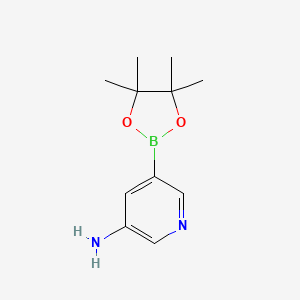 Chemical structure of 3-Aminopyridine-5-boronic acid pinacol ester