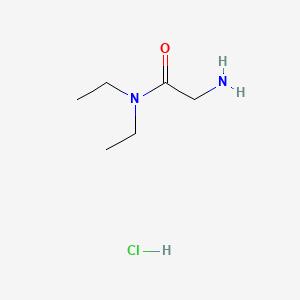 Chemical structure of 2-Amino-N,N-diethylacetamide hydrochloride